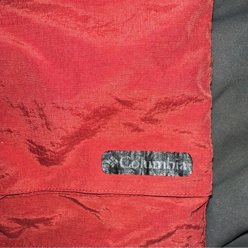 Columbia XCO Sport Cargo Shorts Red Mens‎ Size L Belted Packable Outdoor